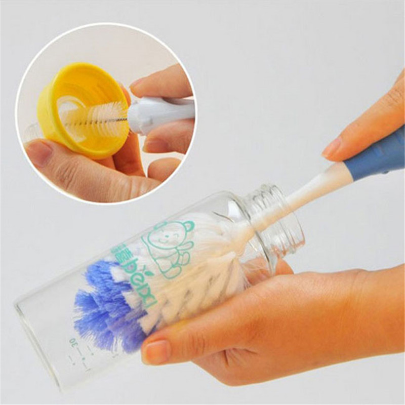Baby Bottle Brushes for Cleaning Kids Milk Feed Bottle Nipple Pacifier Nozzle Baby Care