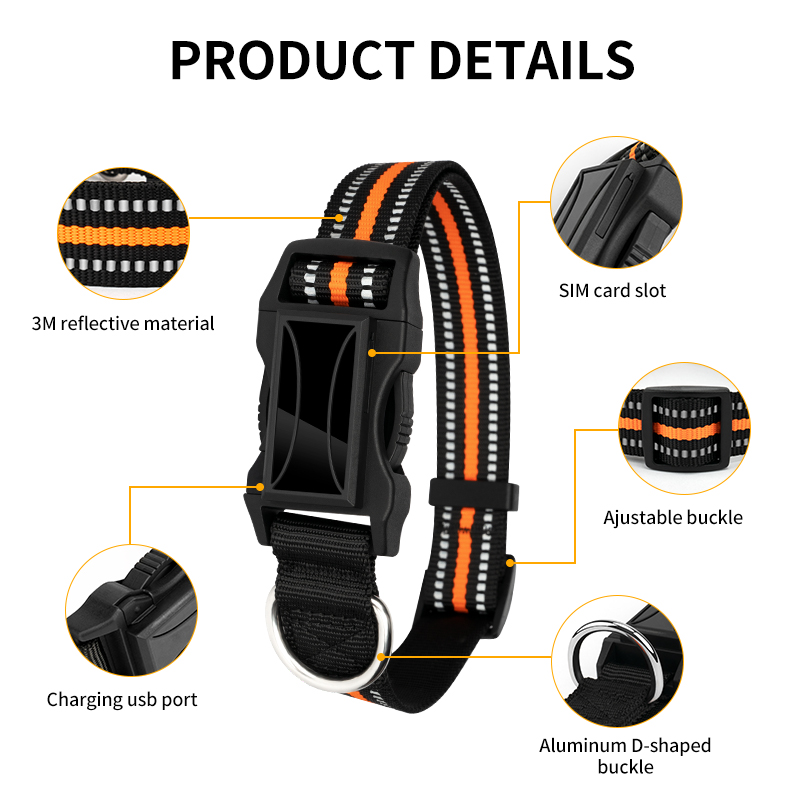 GPS Smart Waterproof Pet Locator Universal Waterproof GPS Location Collar For Pet Products