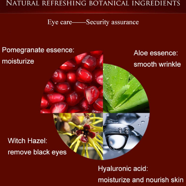 CaiCui Red Pomegranate campact nourishing cream elastic skin care eye cream facial anti puffiness face care remove dark circles Skin Care