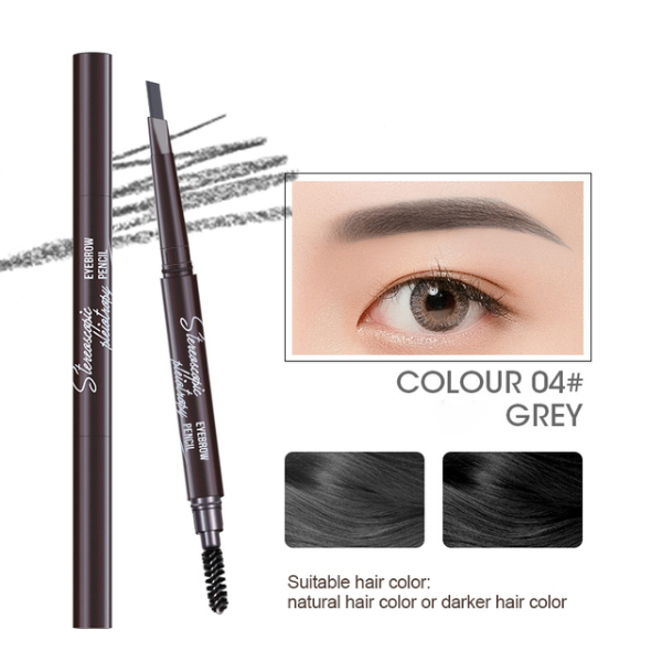 5 Colors Eyebrow Cosmetics Pencil Waterproof Double-headed Eyebrow Tattoo Natural Long Lasting Makeup