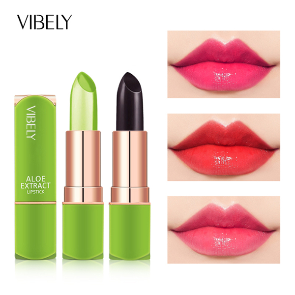 VIBELY New 7 Color Color Mood Changing Lip Balm Natural Aloe Vera Lipstick Long Lasting Moisturizing Makeup