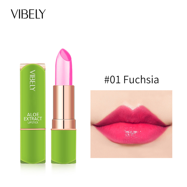 VIBELY New 7 Color Color Mood Changing Lip Balm Natural Aloe Vera Lipstick Long Lasting Moisturizing Makeup