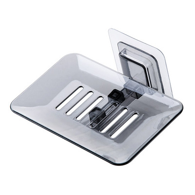 MeyJig Soap Dishes Drain Sponge Holder Bathroom Organizer Bathroom Products Soap Dishes Crystal drain soap dish wall-mounted soap dish that does not accumulate water