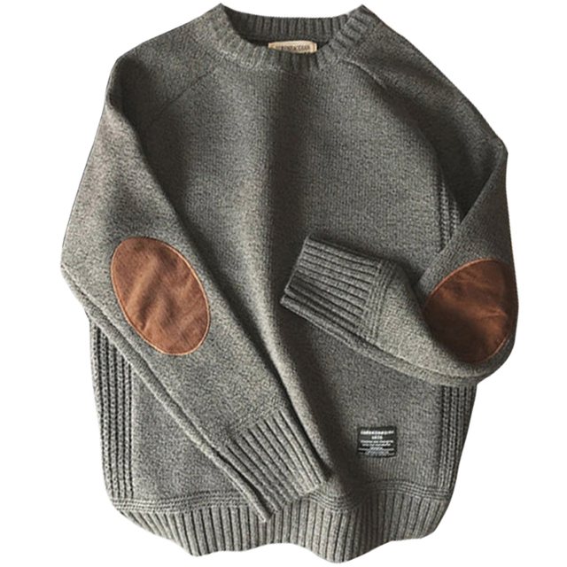 2021 Men Pullover Sweater Autumn New Fashion Casual Loose Thick O-Neck Wool Knitted Oversize Sweatshirts, Cardigans & Hoodies