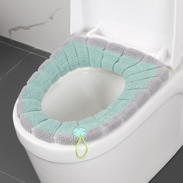 NEW Toilet Seat Mat Set Bathroom Universal Warm Soft Washable Closestool Bathroom Products