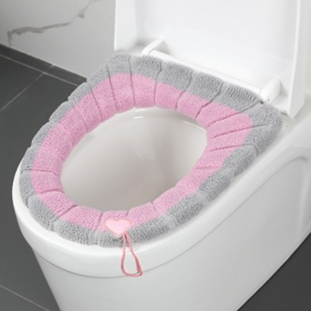 NEW Toilet Seat Mat Set Bathroom Universal Warm Soft Washable Closestool Bathroom Products