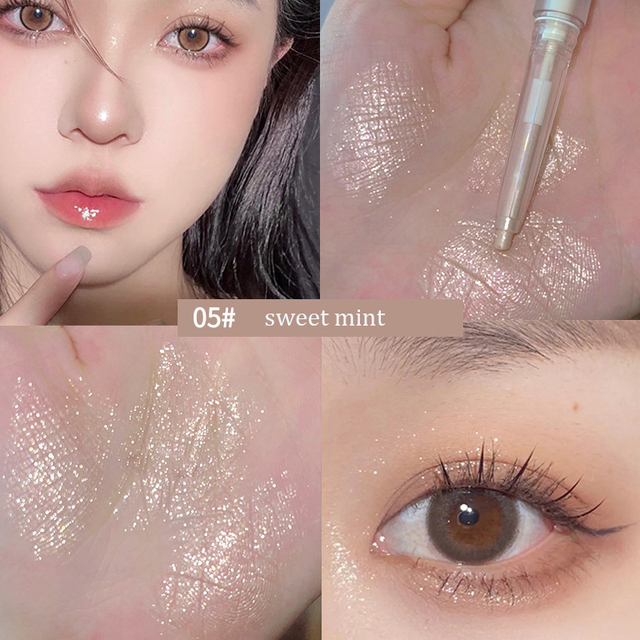 Diamond Eyes Pencil Shiny Glitter Eyeshadow Pen Eyeliner Pearlescent Matte Highlight Pen Brighten Silkworm Makeup