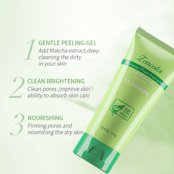 100g Exfoliating Face Scrub Peeling Gel Moisturizing Whitening Facial Cleanser Deep Exfoliator Gel Scrub Smooth Skin Care