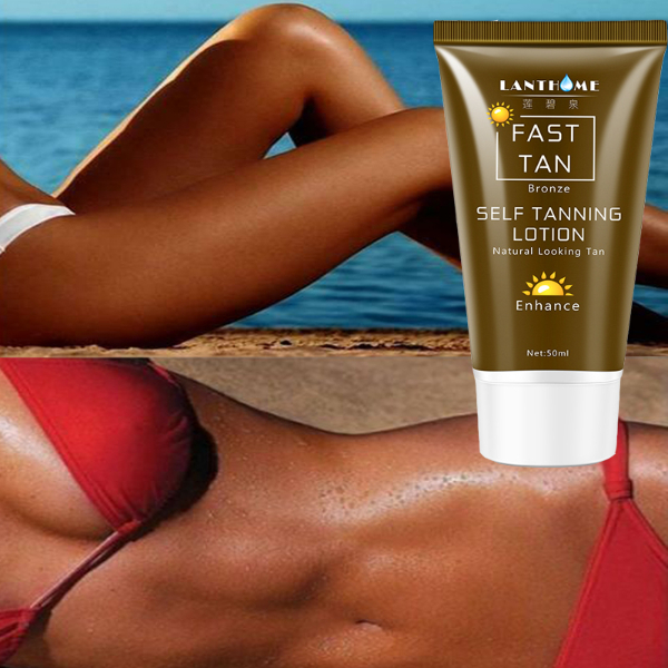 50ml Sunless Self Tanning Lotion Bronze Quickly Coloring  Face Body Natural Tan Cream Skin Care