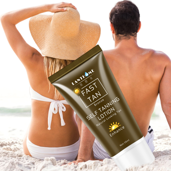 50ml Sunless Self Tanning Lotion Bronze Quickly Coloring  Face Body Natural Tan Cream Skin Care