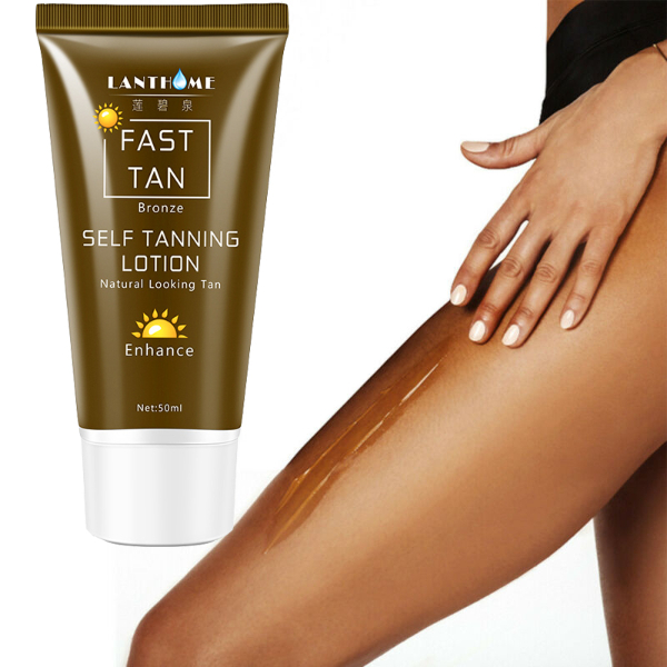 50ml Sunless Self Tanning Lotion Bronze Quickly Coloring  Face Body Natural Tan Cream Skin Care