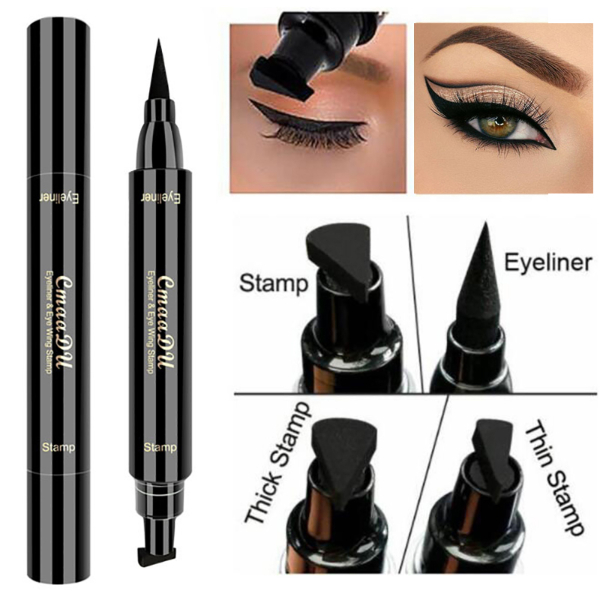 Big Seal Stamp Liquid Eyeliner Pen Waterproof Fast Dry Black Eye Liner Pencil With Eyeliner Cosmetic Makeup
