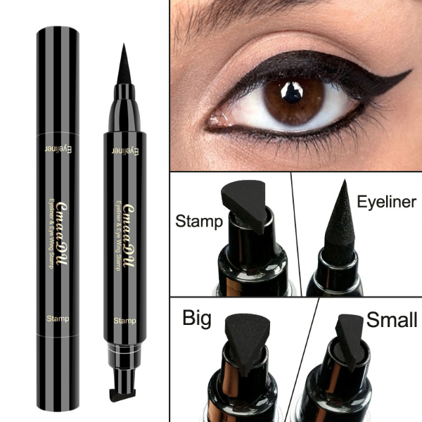 Big Seal Stamp Liquid Eyeliner Pen Waterproof Fast Dry Black Eye Liner Pencil With Eyeliner Cosmetic Makeup