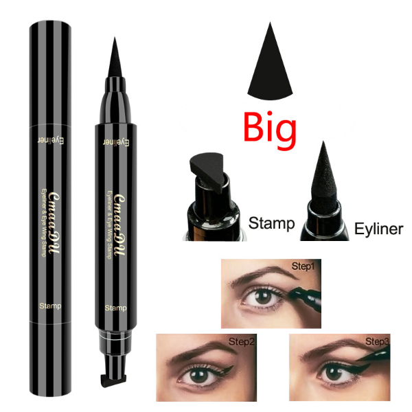 Big Seal Stamp Liquid Eyeliner Pen Waterproof Fast Dry Black Eye Liner Pencil With Eyeliner Cosmetic Makeup