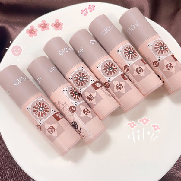 Printing Cute Matte Liquid Lipstick Velvet Lip Mud Glossy Lip Gloss Lip Balm Sexy Red Lip Tint Cream Pigment Fashion Makeup