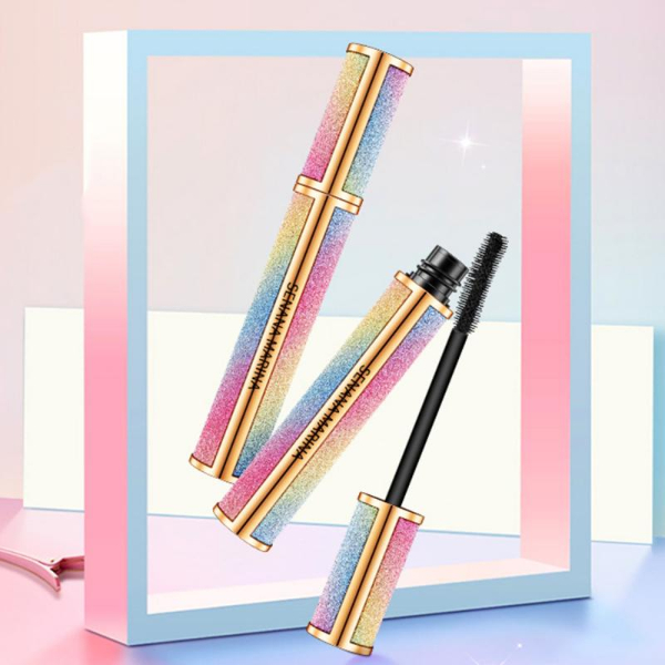 Starry Sky Mascara 4D Waterproof Fiber Silk Eyelash Thick Curling Natural Lengthening Makeup