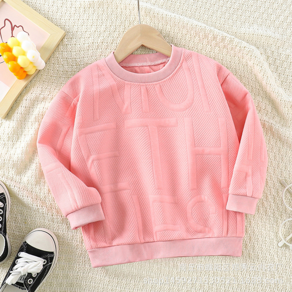 2022 Spring and Autumn New Children's Sweater Korean Version Jacquard Boy Sweater Long-sleeved Medium-sized Tops