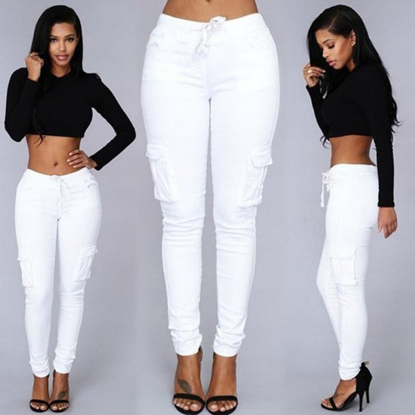 Elastic Sexy Skinny Pencil Jeans For Women Leggings Jeans Woman High Waist Trousers & Leggings