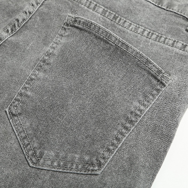 Blue Satine Jeans Men Elastic Waist Skinny Jeans Men 2021 Stretch Ripped Pants Streetwear  Trousers