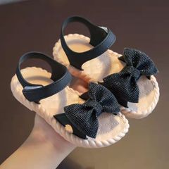 Kids shoes  Soft-soled Fashion Little Girl Princess Shoes Baby Beach Open toe Sandals girls Sandals & Flip Flops Black 27 Black