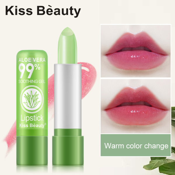 1PC Moisturizing Lip Balm Aloe Vera Lipstick Color Changing Long Lasting Lipsticks Moisture Makeup