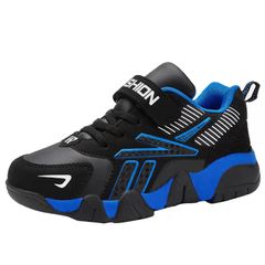 Kids shoes Lightweight non-slip Children for Children and Pupils inSummer Mesh Breathable Sneakers boys Athletic Blue 35