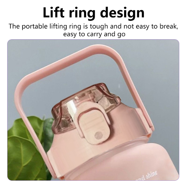 Portable Outdoor Plastic Cup Color-Changing Portable Straw Space Sports Drinking Kettle