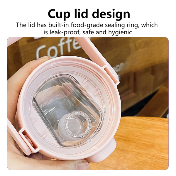 Portable Outdoor Plastic Cup Color-Changing Portable Straw Space Sports Drinking Kettle