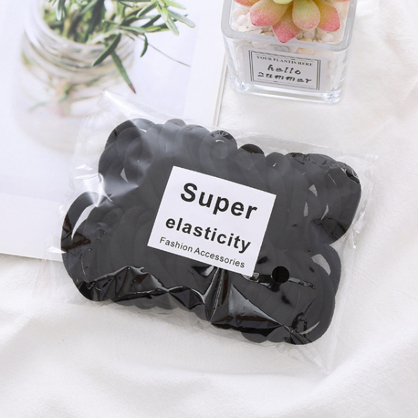 100PCS/Lot 4.5CM Rainbow Colorful Hair Band Gum Hair Ties For Girls Rubber Bands