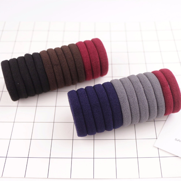 100PCS/Lot 4.5CM Rainbow Colorful Hair Band Gum Hair Ties For Girls Rubber Bands