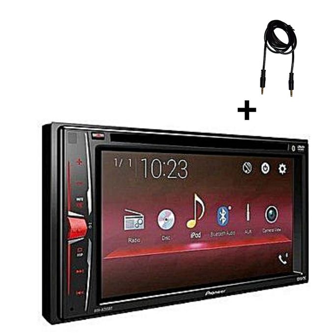Pioneer AVH-215BT Car DVD Player Stereo with Bluetooth Android mirror link + free AUX Cable