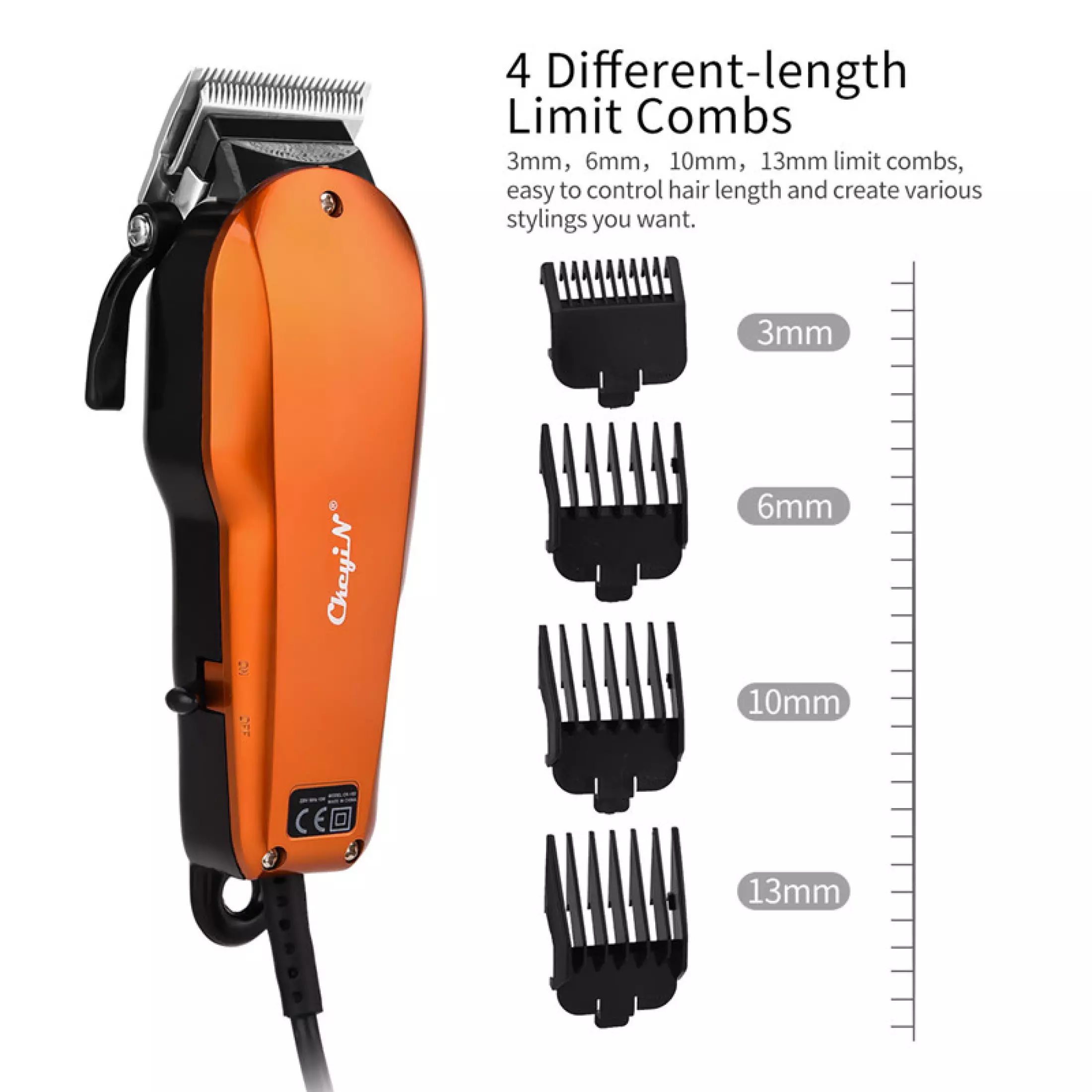New Arrival Professional Electric Hair Clipper Corded Rechargeable Hair Cutting Machine Cordless Barbershop Hair Trimmer