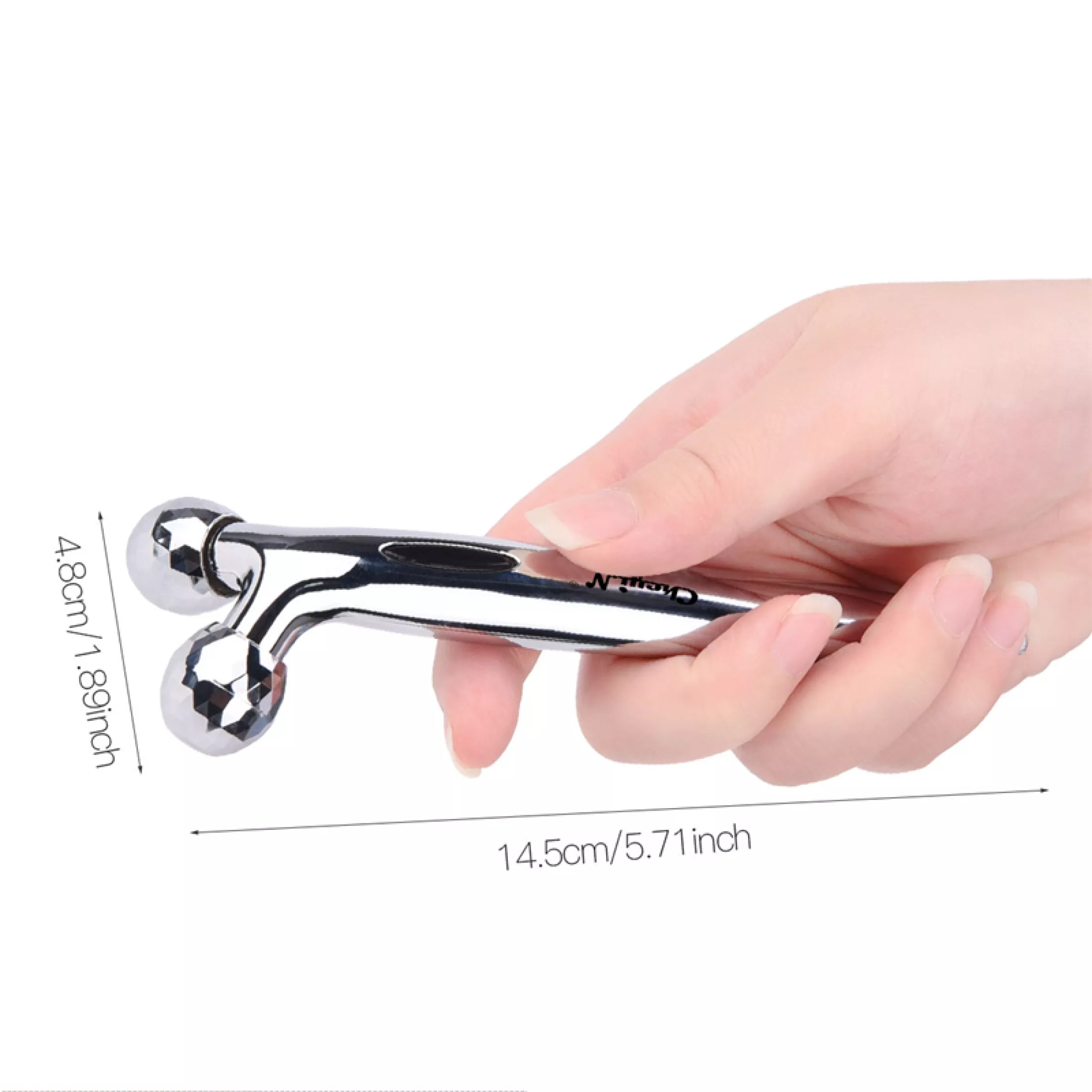 Beauty Portable Manual Face-lift Roller Massager 3D Thin Face Full Body Massager Beauty Tool Y Shape Massagers Skin Care Tools Neck Massager 360 Rotate