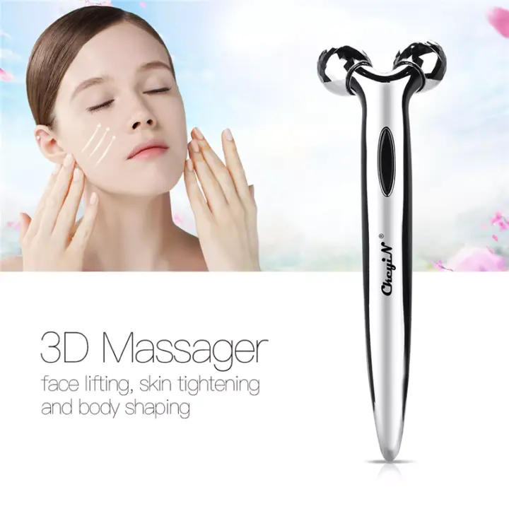 Beauty Portable Manual Face-lift Roller Massager 3D Thin Face Full Body Massager Beauty Tool Y Shape Massagers Skin Care Tools Neck Massager 360 Rotate