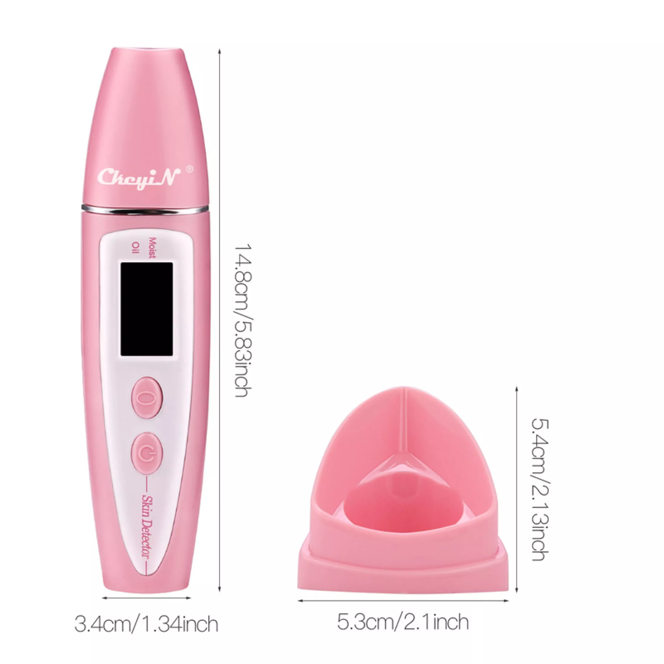 Face Skin Detector LCD Screen Digital Analyzer Skin Moisture Oil Testing Pen Skin Care with Bio-technology Tester Precise Detector Lady Beauty Tool Spa Monitor