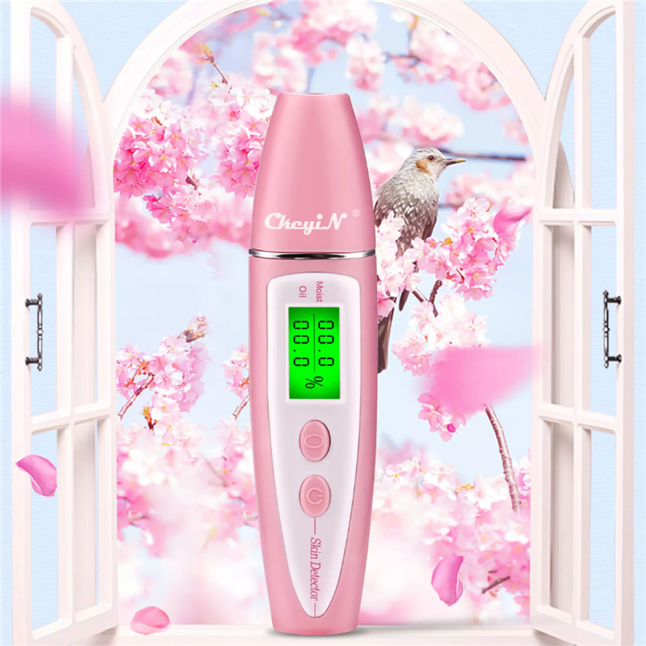 Face Skin Detector LCD Screen Digital Analyzer Skin Moisture Oil Testing Pen Skin Care with Bio-technology Tester Precise Detector Lady Beauty Tool Spa Monitor