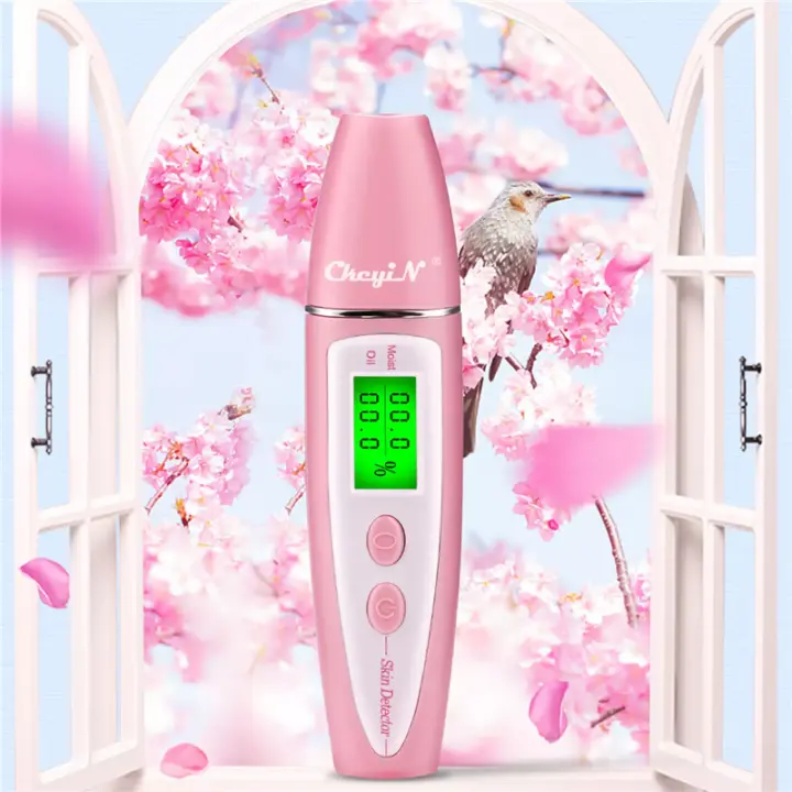 Face Skin Detector LCD Screen Digital Analyzer Skin Moisture Oil Testing Pen Skin Care with Bio-technology Tester Precise Detector Lady Beauty Tool Spa Monitor