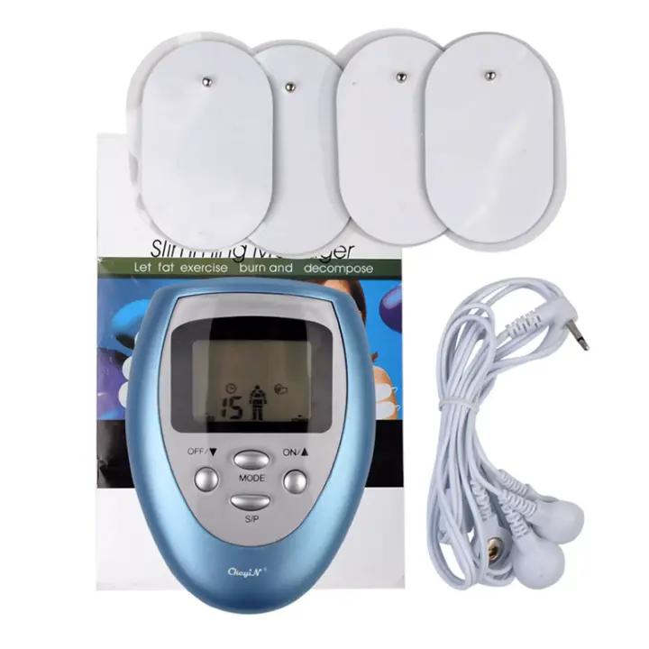 Body Slimming Massager Acupoint Massage Machine With 4pcs Pads Digital Muscle Massage Burn The Subcutaneous Fat