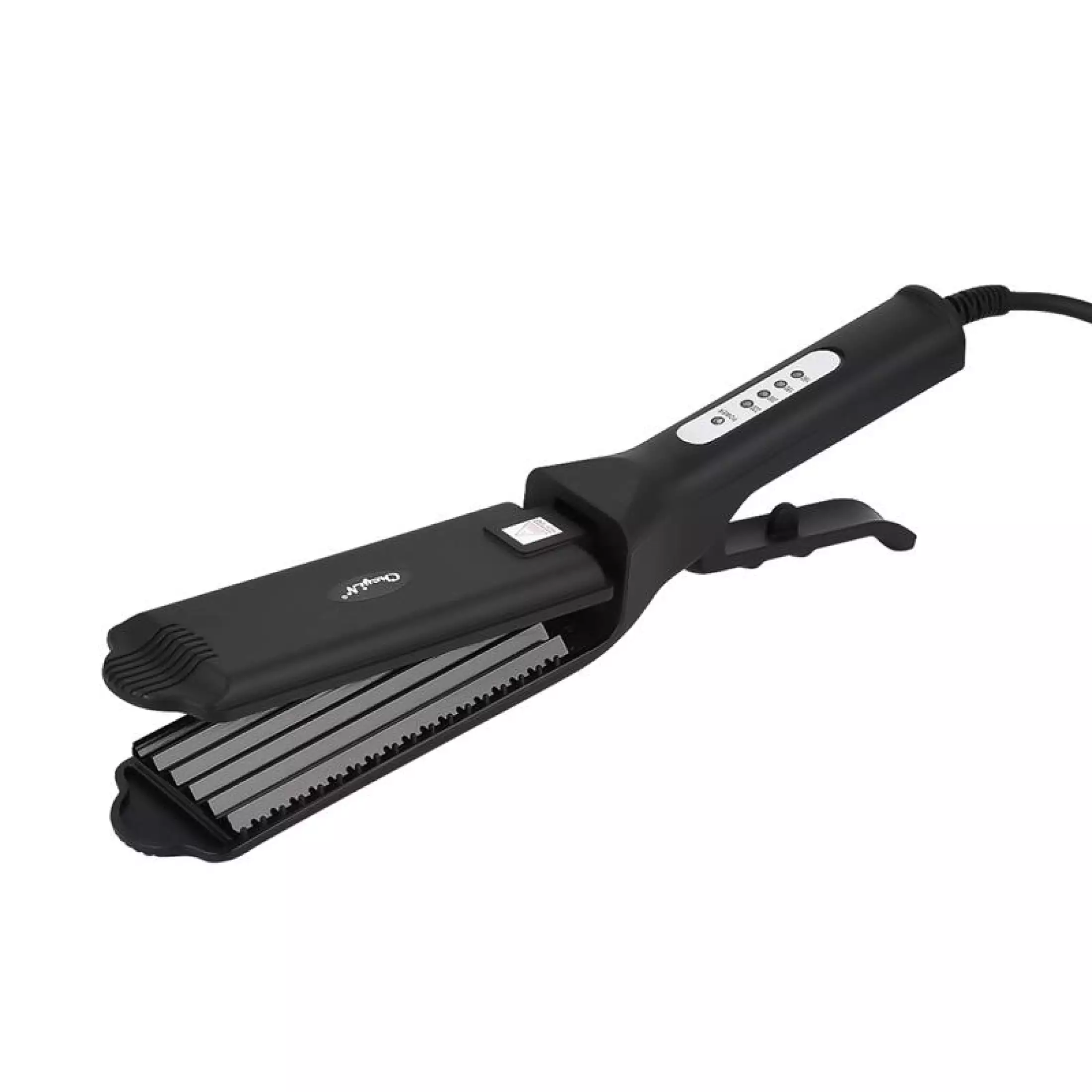 Corn Plate Hair Crimper with 4 Temperature Settings Fast Heating Flat Iron for Home DIY Use