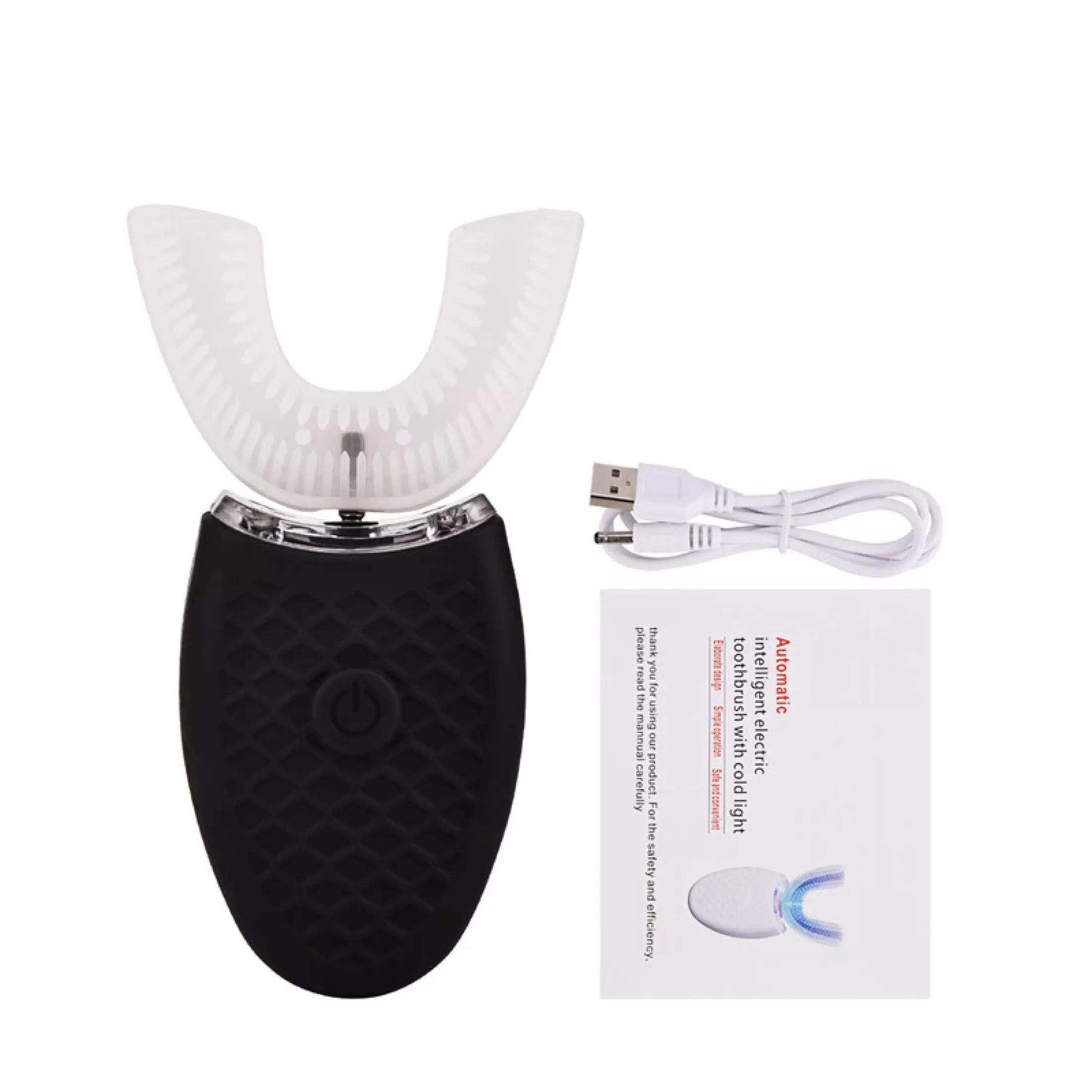Nano Electric Toothbrush with Blue Light Fully Automatic Ultrasonic Wave Waterproof Toothbrush