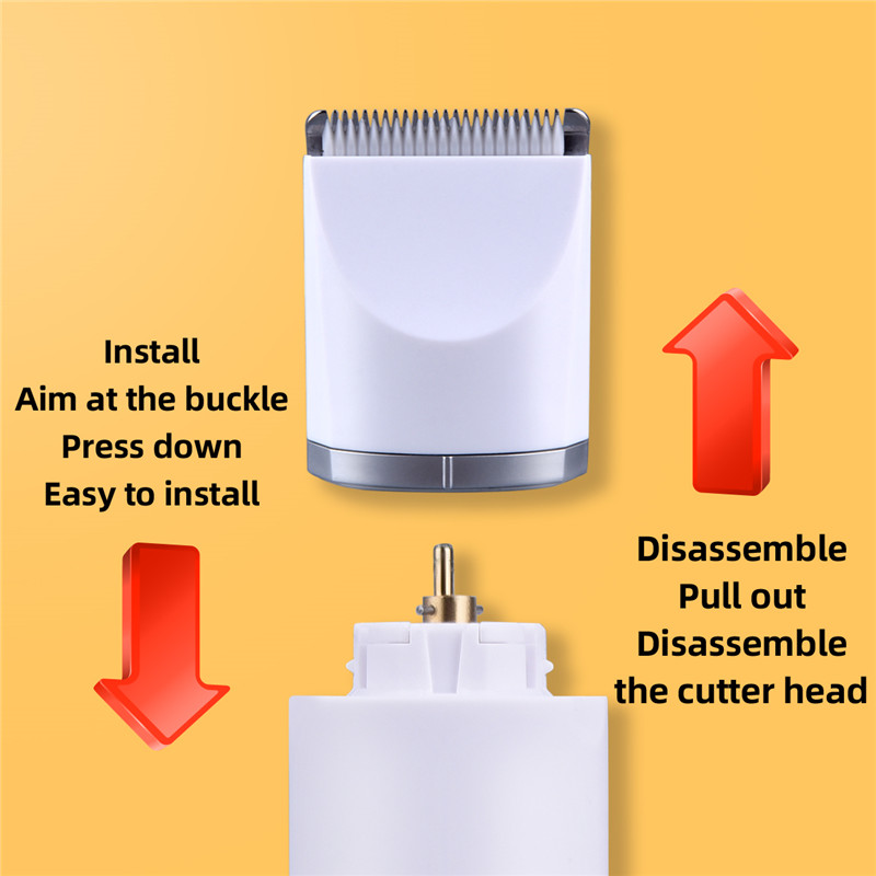 4 In 1 Electric Pet Hair Clippers Shaver Set Nail Grinder Paw Grooming For Dogs and Cats Low Noise R-shaped Obtuse Angle Cutter Head IPX7 Waterproof Pets Hair Trimmer