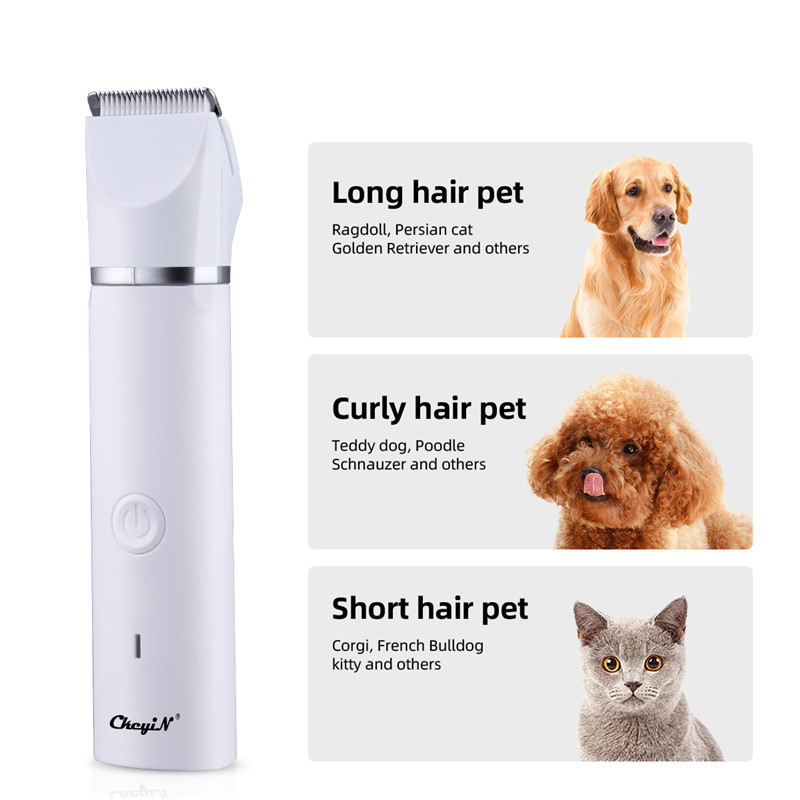 4 In 1 Electric Pet Hair Clippers Shaver Set Nail Grinder Paw Grooming For Dogs and Cats Low Noise R-shaped Obtuse Angle Cutter Head IPX7 Waterproof Pets Hair Trimmer