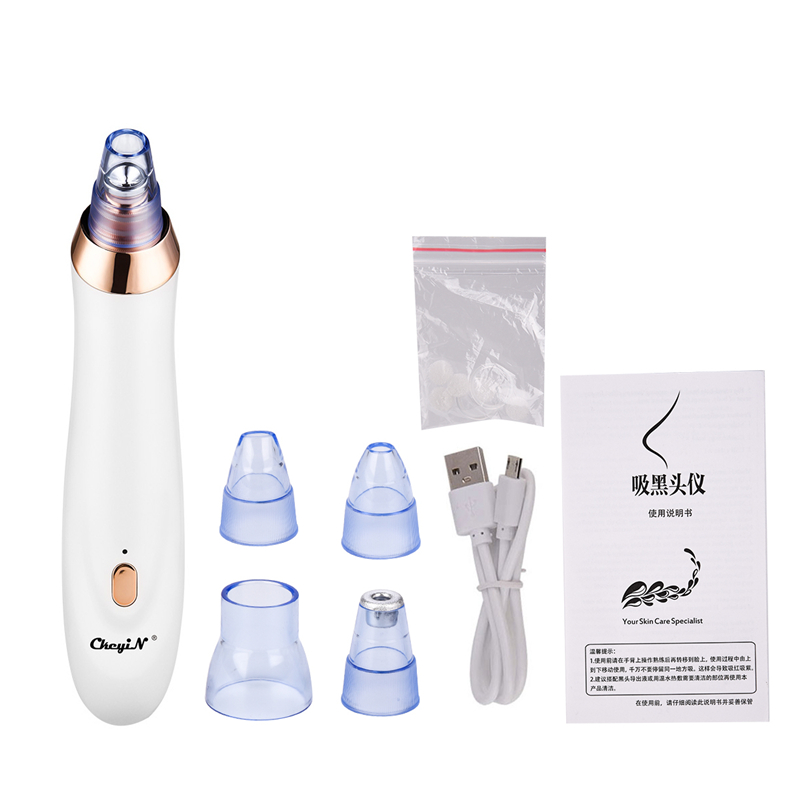 5 In 1 Vacuum Suction Blackhead Remover Facial Pore Cleaner Electric Acne Comedo Extractor Machine