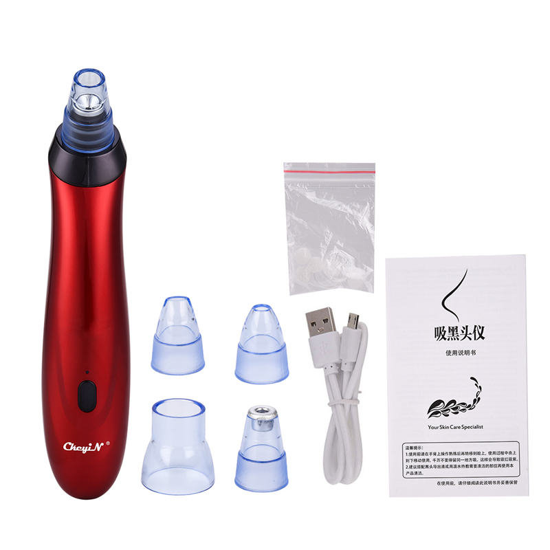 5 In 1 Vacuum Suction Blackhead Remover Facial Pore Cleaner Electric Acne Comedo Extractor Machine