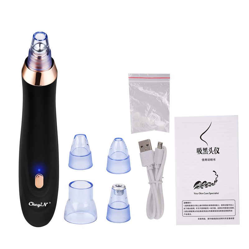 5 In 1 Vacuum Suction Blackhead Remover Facial Pore Cleaner Electric Acne Comedo Extractor Machine