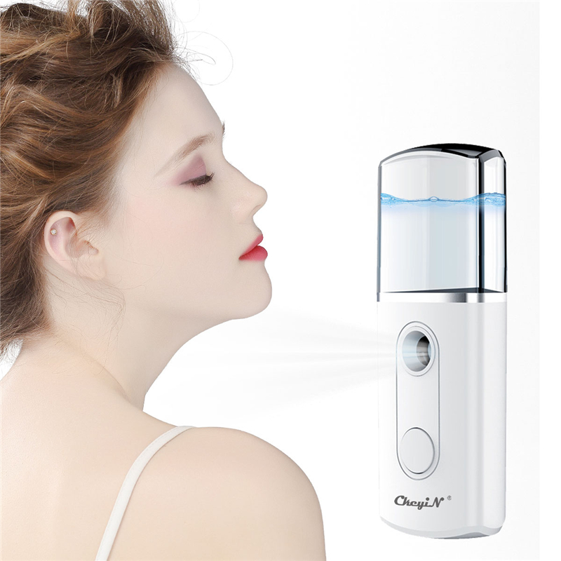 Mini Mist Sprayer with 20ML Nano Facial Mister USB Chargeable Face Humidifier with Fine and Smooth