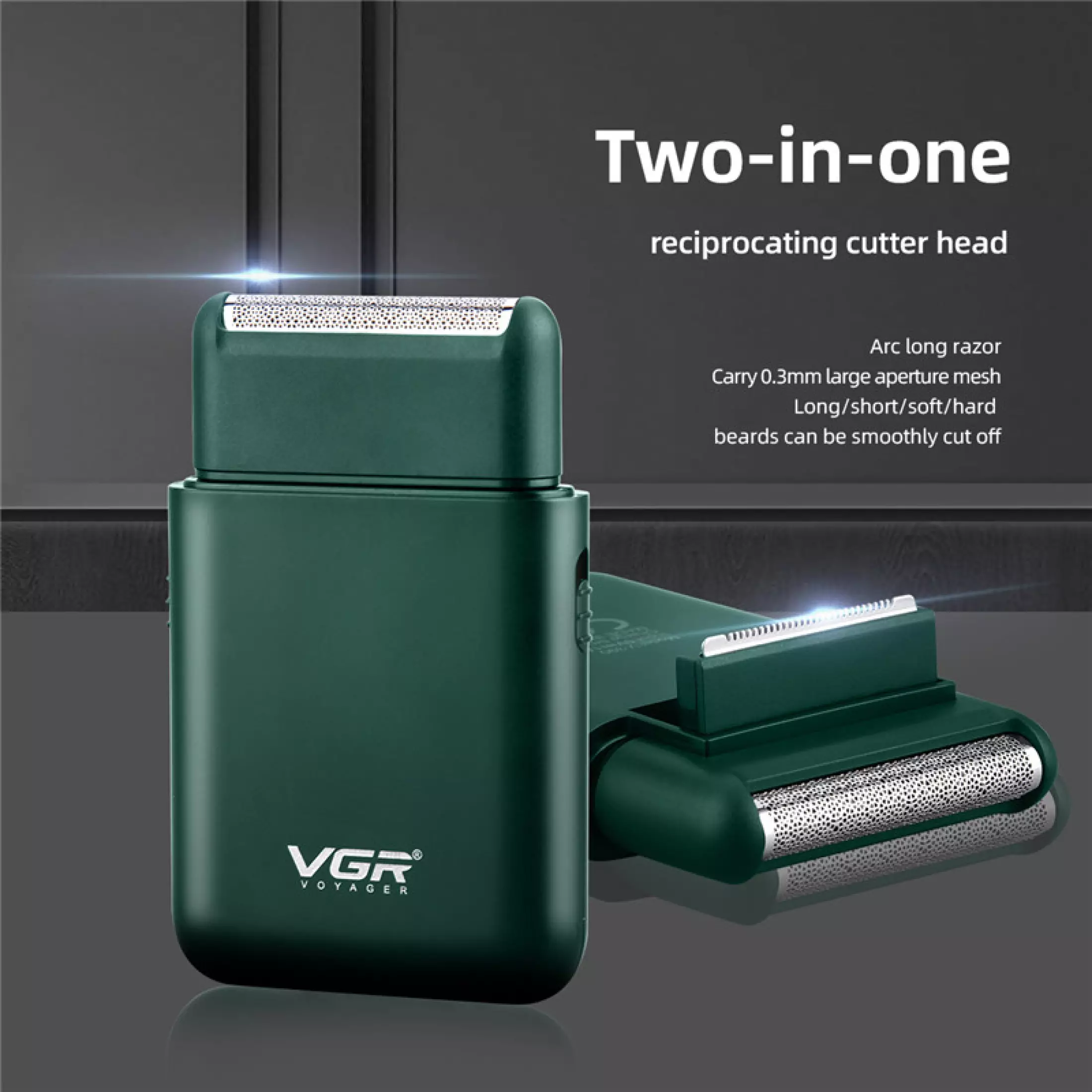 Reciprocating Electric Shaver Mini Beard Trimmer For Men Hair Cutting Cordless Razor Machine
