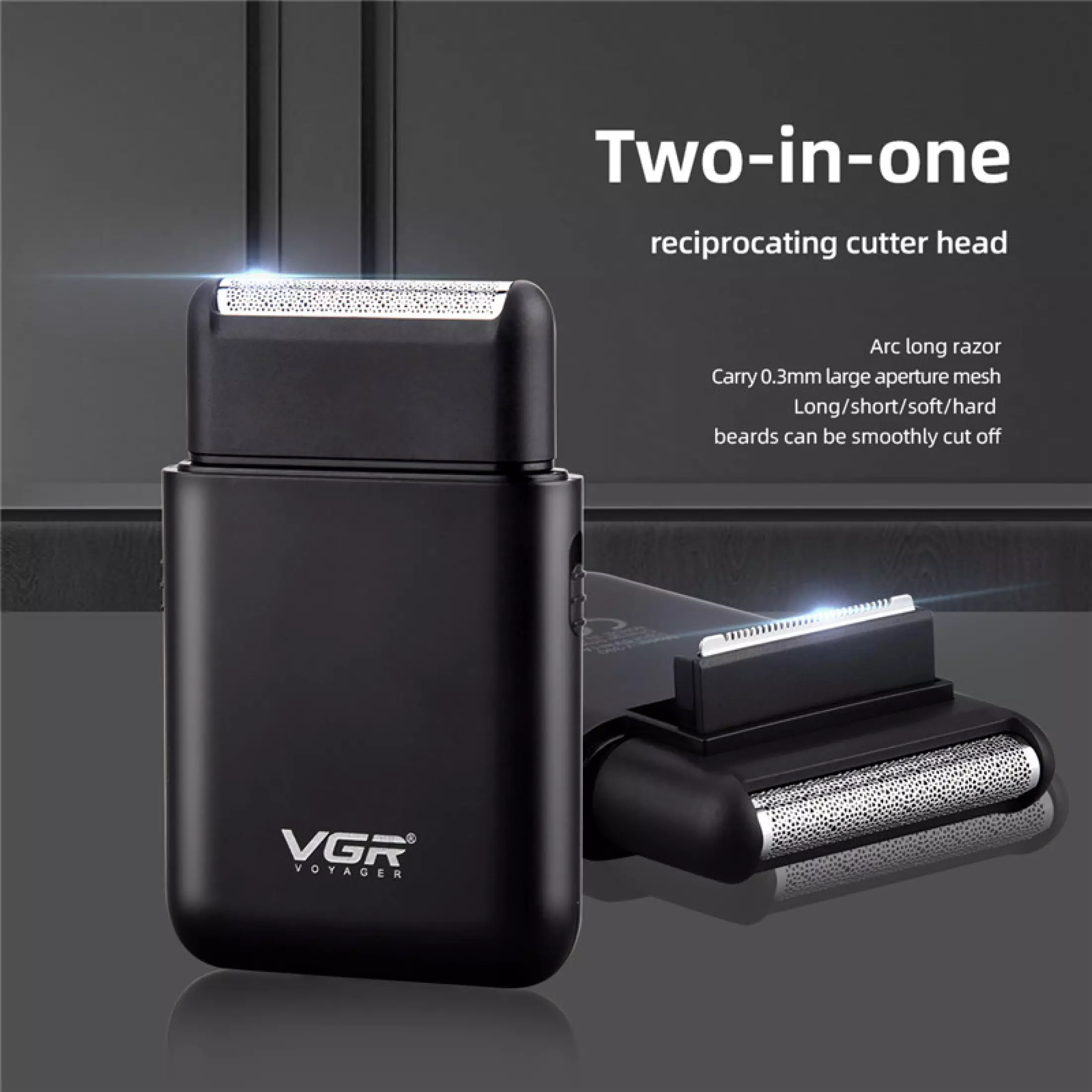 Reciprocating Electric Shaver Mini Beard Trimmer For Men Hair Cutting Cordless Razor Machine