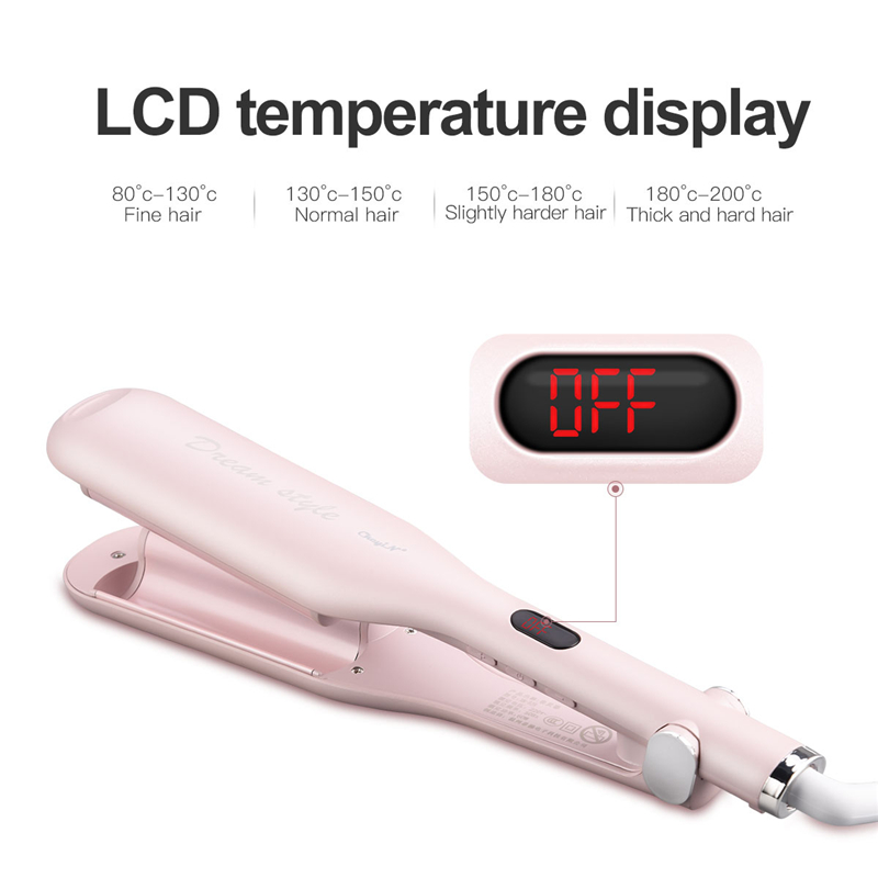 Professional Hair Rollers 25mm Tourmaline Ceramic 2 Tube LCD Hair Curler Modeling Tools