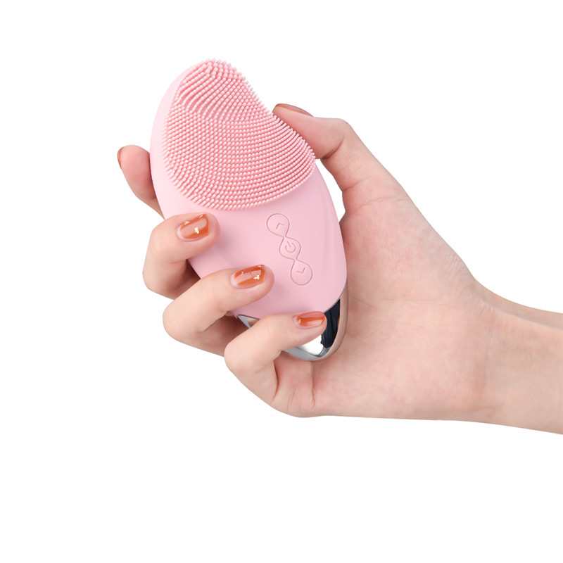 Mini Electric Facial Cleansing Brush Silicone Sonic Deep Pore Cleaning Device USB Recharge